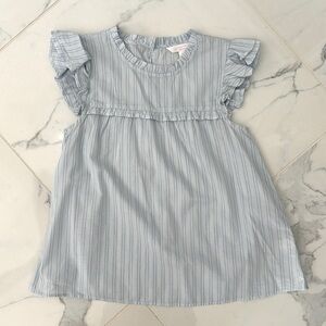 Lauren Conrad blue striped babydoll style tank. Women’s size small